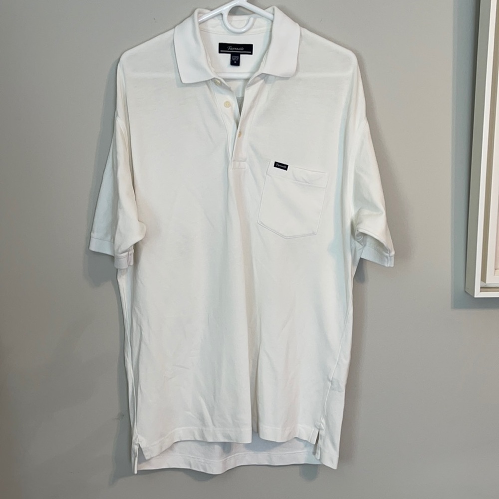 Faconnable white polo shirt